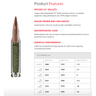 Hornady 82164 Outfitter 300 PRC 190 gr Copper Alloy eXpanding 20 Per Box-090255821642-Product Features Hornady 82164 Outfitter 300 PRC 190 gr Copper Alloy eXpanding 20 Per Box-090255821642-Product Features