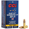 CCI 970 Quiet-22 Segmented HP 22 LR 40 gr Segmented Hollow Point 50 Per Box 100 Cs CCI 970 Quiet-22 Segmented HP 22 LR 40 gr Segmented Hollow Point 50 Per Box 100 Cs