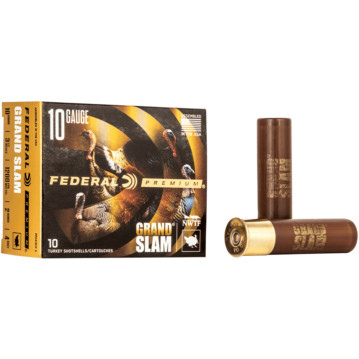 Federal PFCX101F5 Premium Grand Slam 10 Gauge 3.50" 2 oz 5 Shot 10 Per Box Federal PFCX101F5 Premium Grand Slam 10 Gauge 3.50" 2 oz 5 Shot 10 Per Box