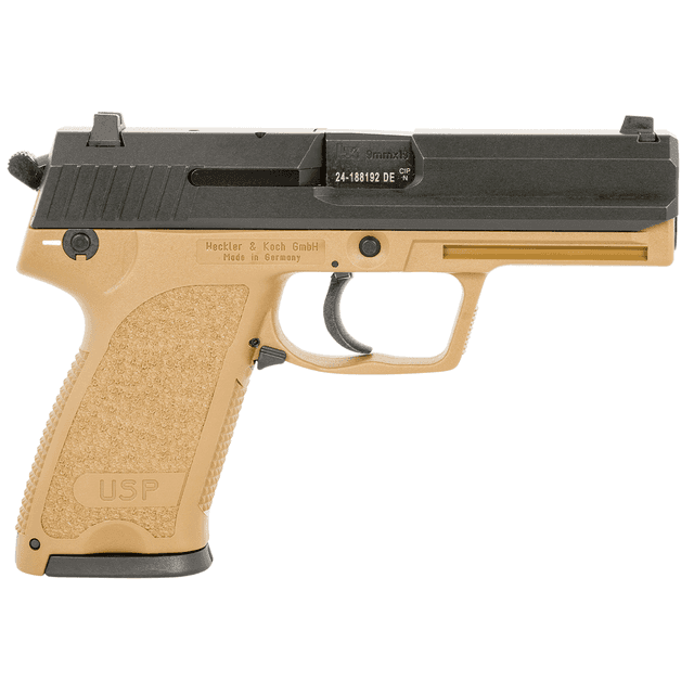 HK 81000353 USP V1 Full Size Frame 9mm Flat Dark Earth Cerakote Semi Automatic Pistol HK 81000353 USP V1 Full Size Frame 9mm Flat Dark Earth Cerakote Semi Automatic Pistol