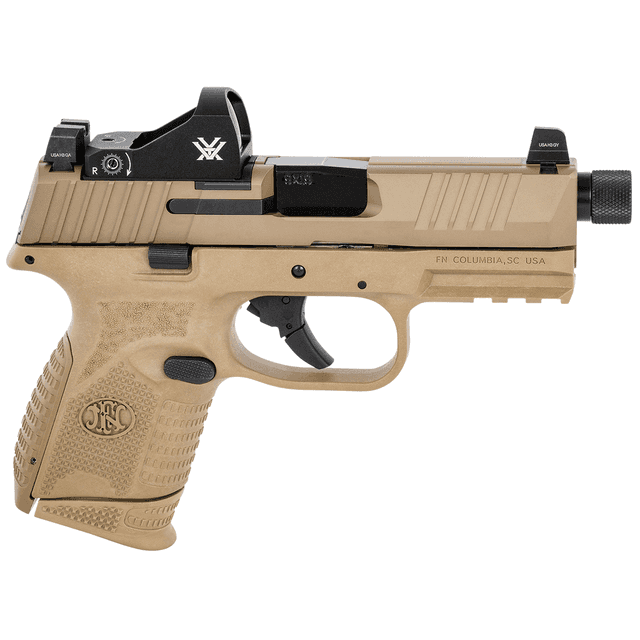 FN 509C Tactical Compact 9mm Luger 12+1/24+1 Flat Dark Earth Features Viper Red Semi Automatic Handgun 10rd FN 509C Tactical Compact 9mm Luger 12+1/24+1 Flat Dark Earth Features Viper Red Semi Automatic Handgun 10rd