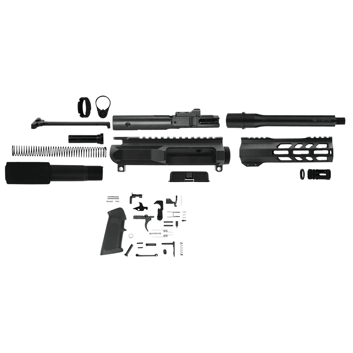 TacFire AR Build Kit 9mm Luger 7.50" Barrel Black for AR Platform TacFire AR Build Kit 9mm Luger 7.50" Barrel Black for AR Platform