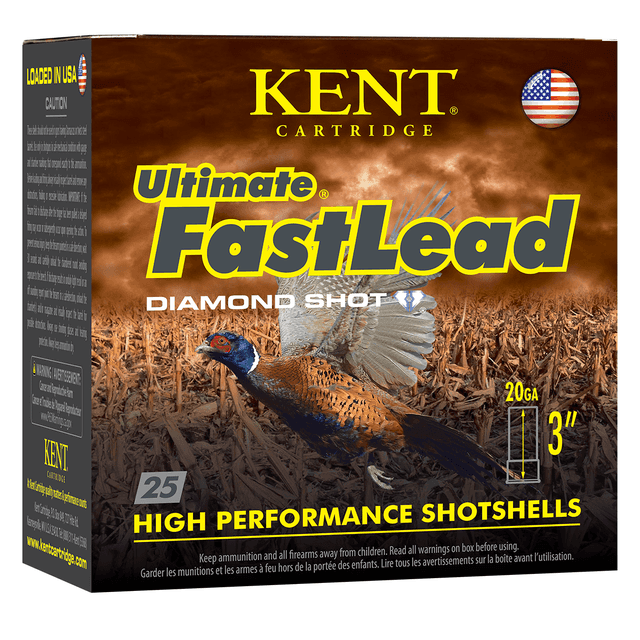Kent Cartridge K203UFL366 Ultimate Fast Lead 20 Gauge 3" 1 1/4 oz 6 Shot 25 Per Box Kent Cartridge K203UFL366 Ultimate Fast Lead 20 Gauge 3" 1 1/4 oz 6 Shot 25 Per Box