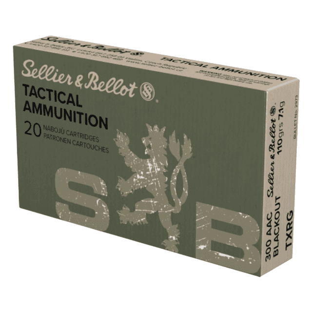 Sellier & Bellot SB300BLKXA eXergy 300 Blackout 110 gr TAC EX Blue Ammo - 20 Per box Sellier & Bellot SB300BLKXA eXergy 300 Blackout 110 gr TAC EX Blue Ammo - 20 Per box