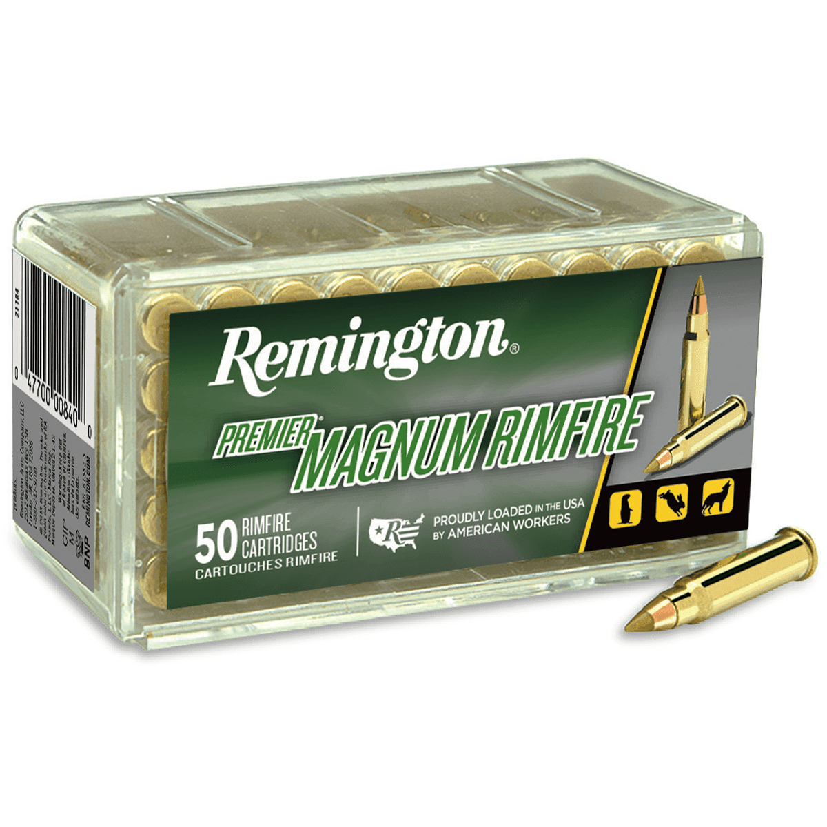 Remington Ammunition 20023 Premier Magnum Rimfire 17 HMR 17 gr Jacketed Hollow Point 50 Per Box Remington Ammunition 20023 Premier Magnum Rimfire 17 HMR 17 gr Jacketed Hollow Point 50 Per Box