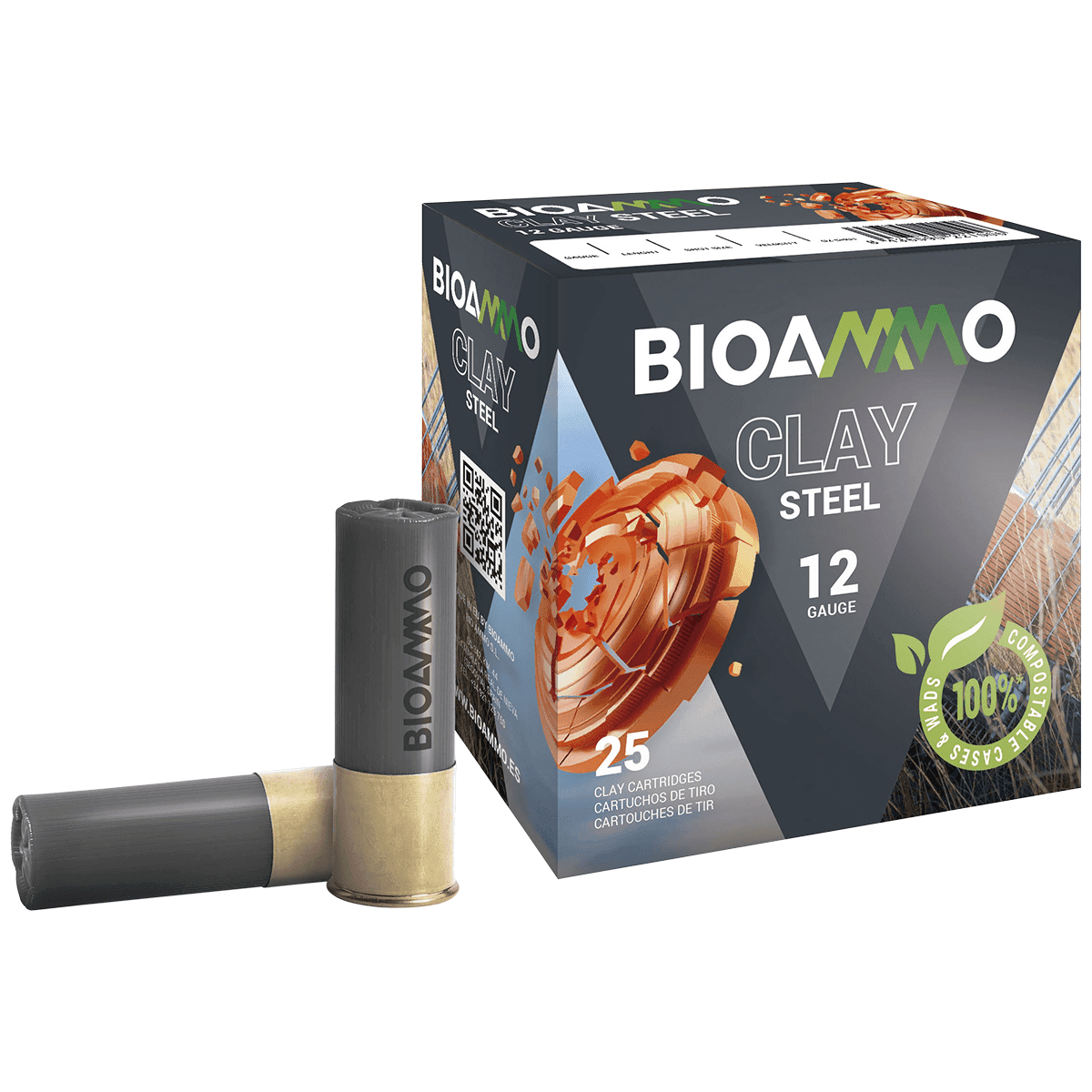 Bioammo BRS2470 Clay Dove & Clay 12 Gauge 2.75" 7/8 oz 7 Shot 25 Per Box Bioammo BRS2470 Clay Dove & Clay 12 Gauge 2.75" 7/8 oz 7 Shot 25 Per Box