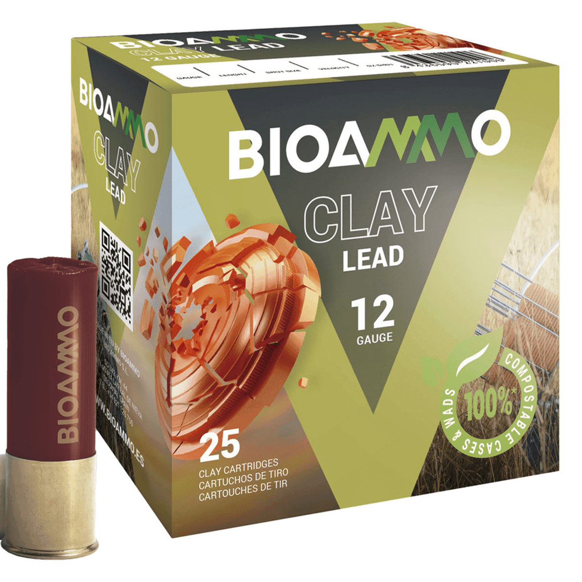 Bioammo BR2875 REX Competition 12 Gauge 2.75" 1 oz 7.5 Shot 25 Per Box Bioammo BR2875 REX Competition 12 Gauge 2.75" 1 oz 7.5 Shot 25 Per Box