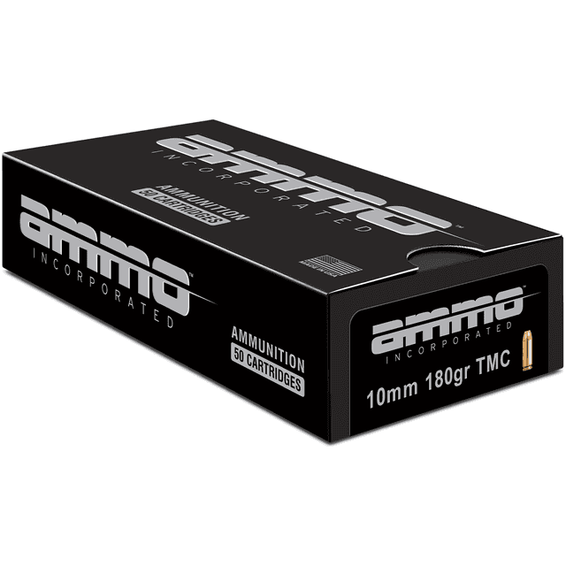 Ammo Inc 10180TMCA50 Signature 10mm Auto 180 gr Total Metal Case 50 Per Box Ammo Inc 10180TMCA50 Signature 10mm Auto 180 gr Total Metal Case 50 Per Box