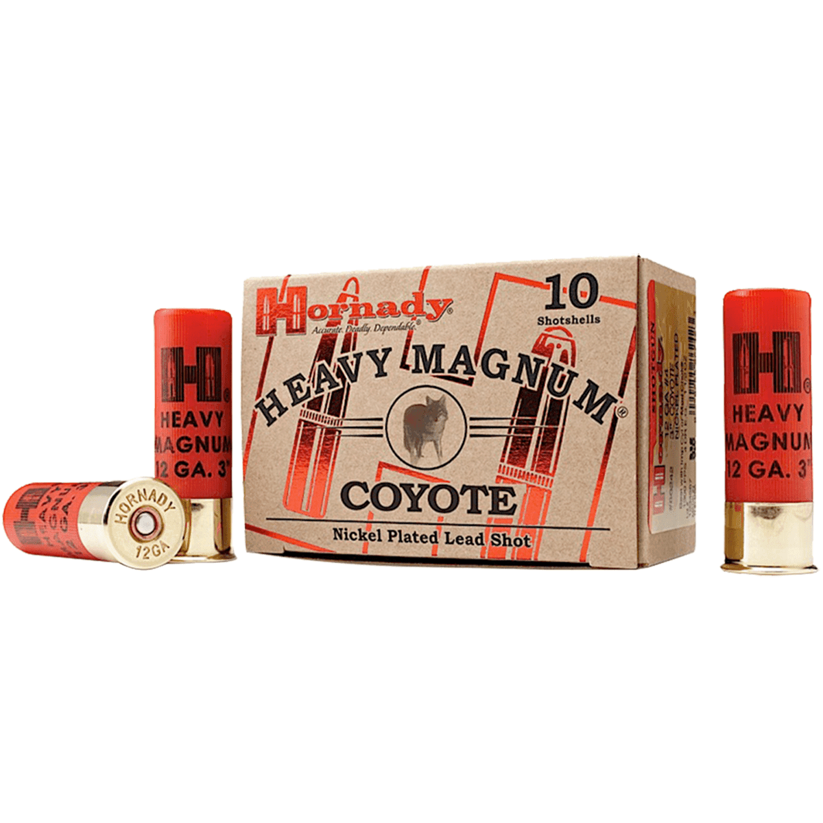 Hornady 86222 Heavy Magnum Coyote 12 Gauge 3" 1 1/2 oz 1300 fps Nickel Plated BB Shot 10 Bx Hornady 86222 Heavy Magnum Coyote 12 Gauge 3" 1 1/2 oz 1300 fps Nickel Plated BB Shot 10 Bx
