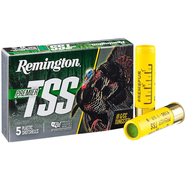 Remington Ammunition 28065 Premier TSS Turkey 20 Gauge 3" 1 1/2 oz Tungsten 9 Shot 5 Per Box Remington Ammunition 28065 Premier TSS Turkey 20 Gauge 3" 1 1/2 oz Tungsten 9 Shot 5 Per Box