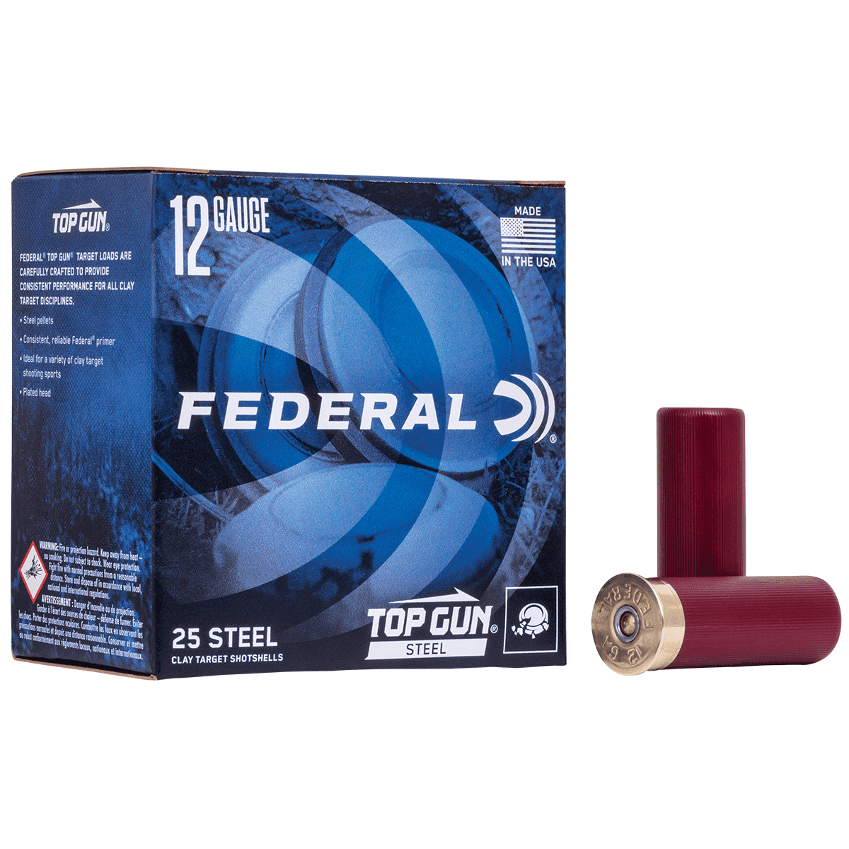 Federal Top Gun Steel 12 Gauge 2.75" 1 1/8 oz 7 Shot Ammunition (25 Rounds) Federal Top Gun Steel 12 Gauge 2.75" 1 1/8 oz 7 Shot Ammunition (25 Rounds)