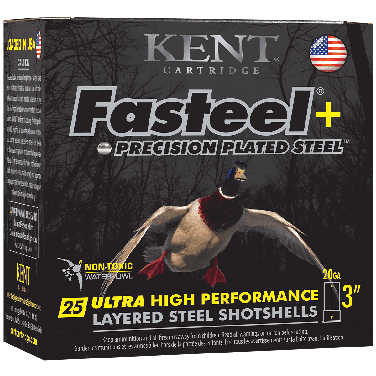 Kent Cartridge Fasteel 2.0 20 Gauge 4 Shot Ammunition (25 Rounds) Kent Cartridge Fasteel 2.0 20 Gauge 4 Shot Ammunition (25 Rounds)