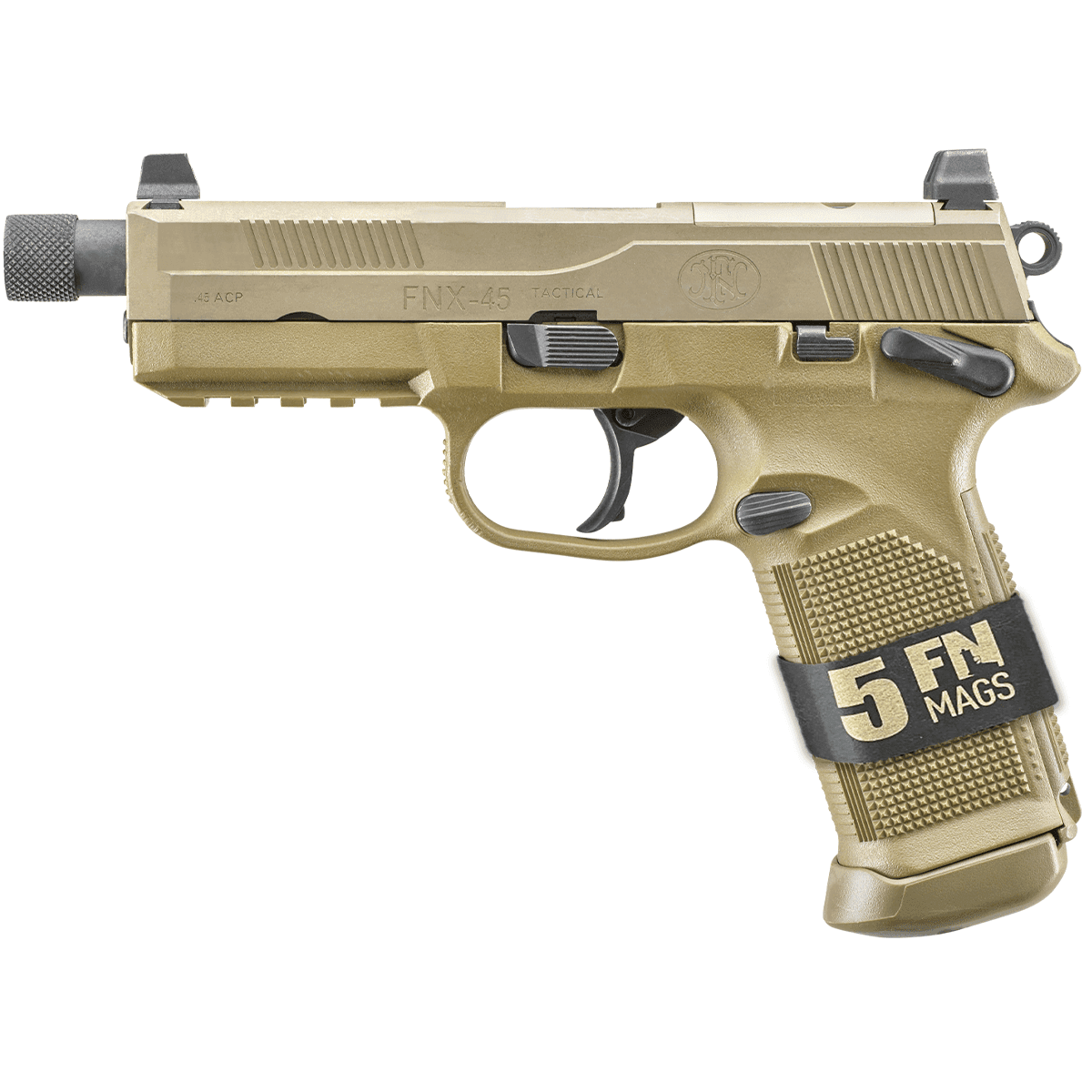 FN 66101634 FNX Tactical Bundle 45 ACP Semi Automatic Pistol FN 66101634 FNX Tactical Bundle 45 ACP Semi Automatic Pistol