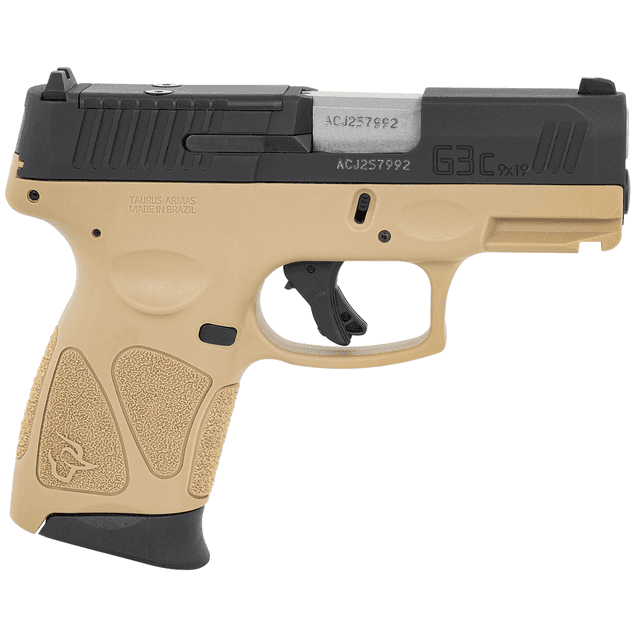 Taurus G3C 9mm Tan Semi Automatic Handgun Optic Cut Slide Taurus G3C 9mm Tan Semi Automatic Handgun Optic Cut Slide