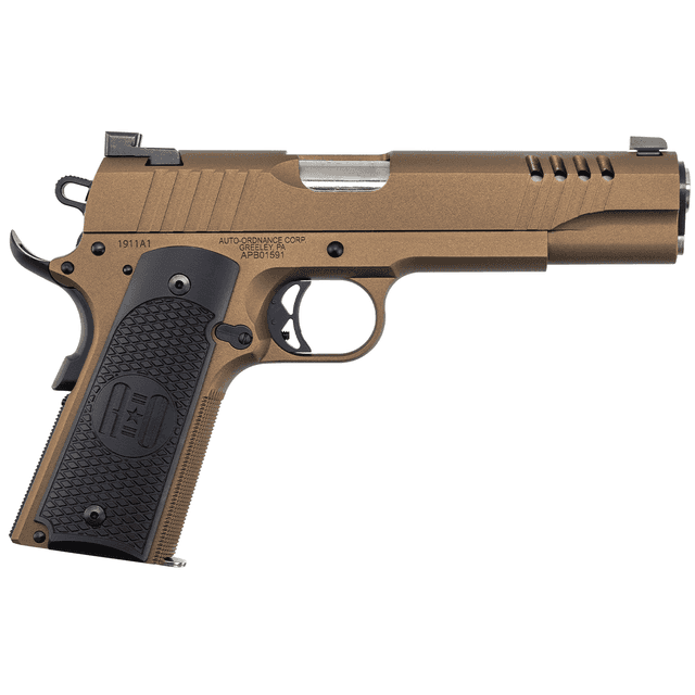 Auto-Ordnance 1911 Full Size Frame 45 ACP Burnt Bronze Cerakote Pistol Auto-Ordnance 1911 Full Size Frame 45 ACP Burnt Bronze Cerakote Pistol