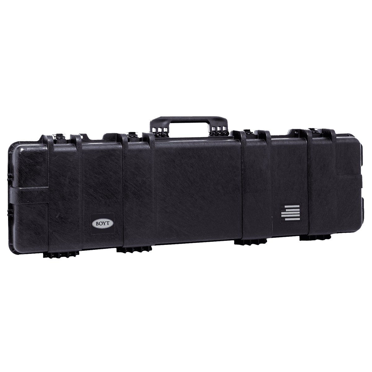 Boyt Harness H48SG H-Series Single Gun Case Water Resistant Black Polypropylene with Egg Crate Foam, Dust-Proof O-Ring, Steel Hinge Pins & Carry Handle 48" L x 9" W x 4" D Interior Dimensions Boyt Harness H48SG H-Series Single Gun Case Water Resistant Black Polypropylene with Egg Crate Foam, Dust-Proof O-Ring, Steel Hinge Pins & Carry Handle 48" L x 9" W x 4" D Interior Dimensions