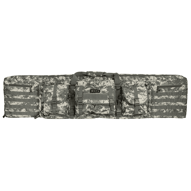 GPS Bags Tactical Double Rifle Case with 2 Padded Pistol Sleeves GPS Bags Tactical Double Rifle Case with 2 Padded Pistol Sleeves