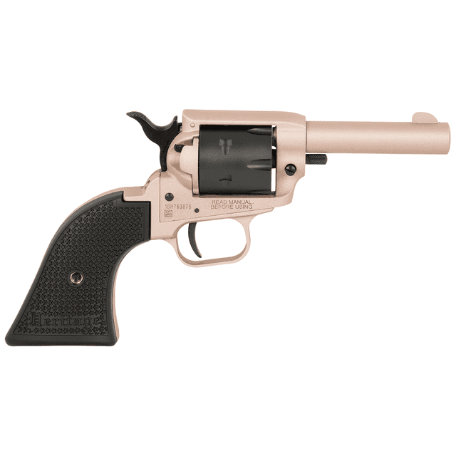 Heritage Barkeep 22 LR Rose Gold Cerakote Revolver Handgun Heritage Barkeep 22 LR Rose Gold Cerakote Revolver Handgun