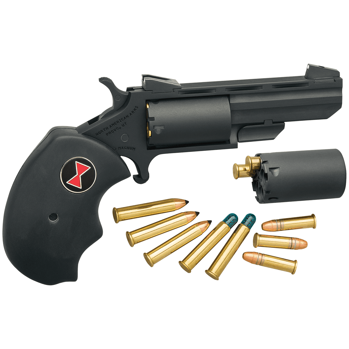 North American Arms BWCCRK Black Widow 22 LR or 22 WMR Mini Revolver Pistol North American Arms BWCCRK Black Widow 22 LR or 22 WMR Mini Revolver Pistol