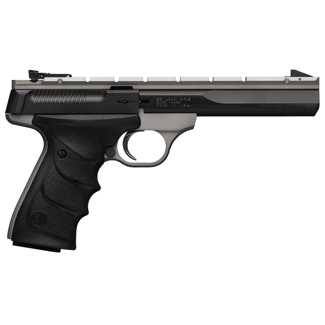Browning 051564490 Buck Mark Contour 22 LR 10+1 5.50" Contoured Barrel, Matte Black Optic Ready/Serrated Steel Slide, Gray Anodized Aluminum Frame, Black Ultragrip RX Grips Browning 051564490 Buck Mark Contour 22 LR 10+1 5.50" Contoured Barrel, Matte Black Optic Ready/Serrated Steel Slide, Gray Anodized Aluminum Frame, Black Ultragrip RX Grips