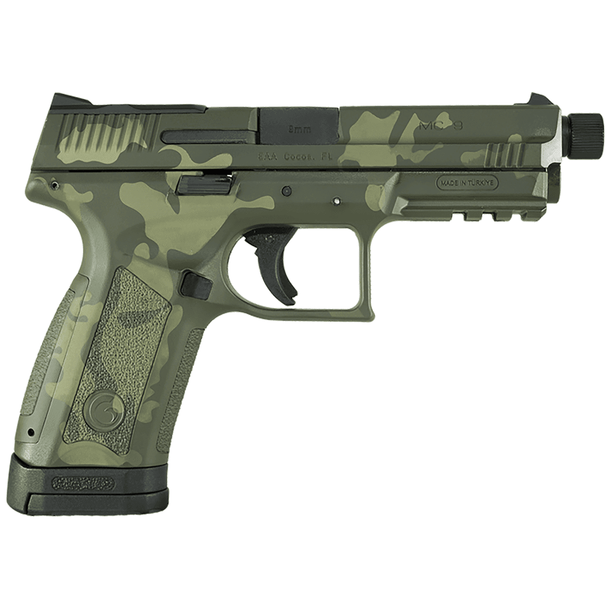 EAA GIRSAN MC9 Disruptor 9mm OD Camo Semi Automatic Handgun EAA GIRSAN MC9 Disruptor 9mm OD Camo Semi Automatic Handgun