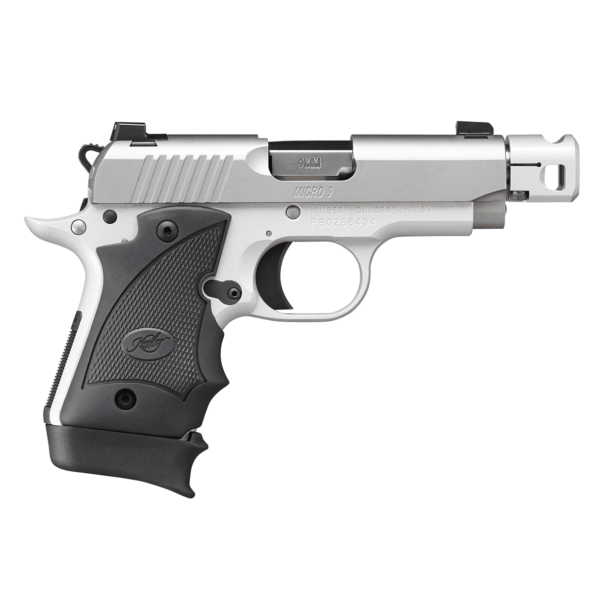 Kimber Micro 9 Stainless 9mm 3.45" w/ Comp (NS) 7+1 Kimber Micro 9 Stainless 9mm 3.45" w/ Comp (NS) 7+1