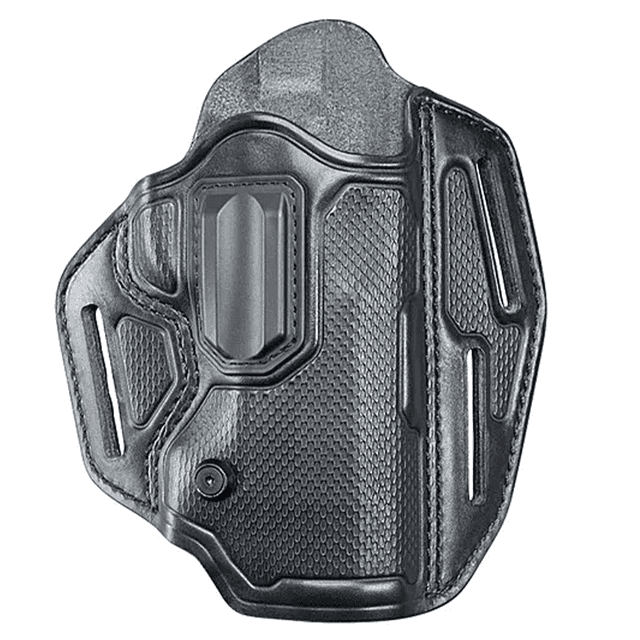 BlackHawk Left Hand Emboss Leather Pancake Holster Springfield XD 4" /XDM LH Black BlackHawk Left Hand Emboss Leather Pancake Holster Springfield XD 4" /XDM LH Black
