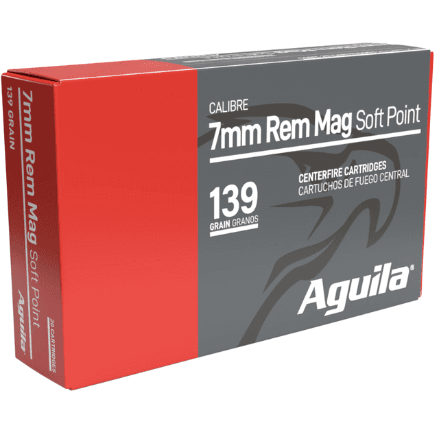 Aguila 7mm Rem Mag 139 gr InterLock Boat Tail Soft Point 20 Per Box Aguila 7mm Rem Mag 139 gr InterLock Boat Tail Soft Point 20 Per Box
