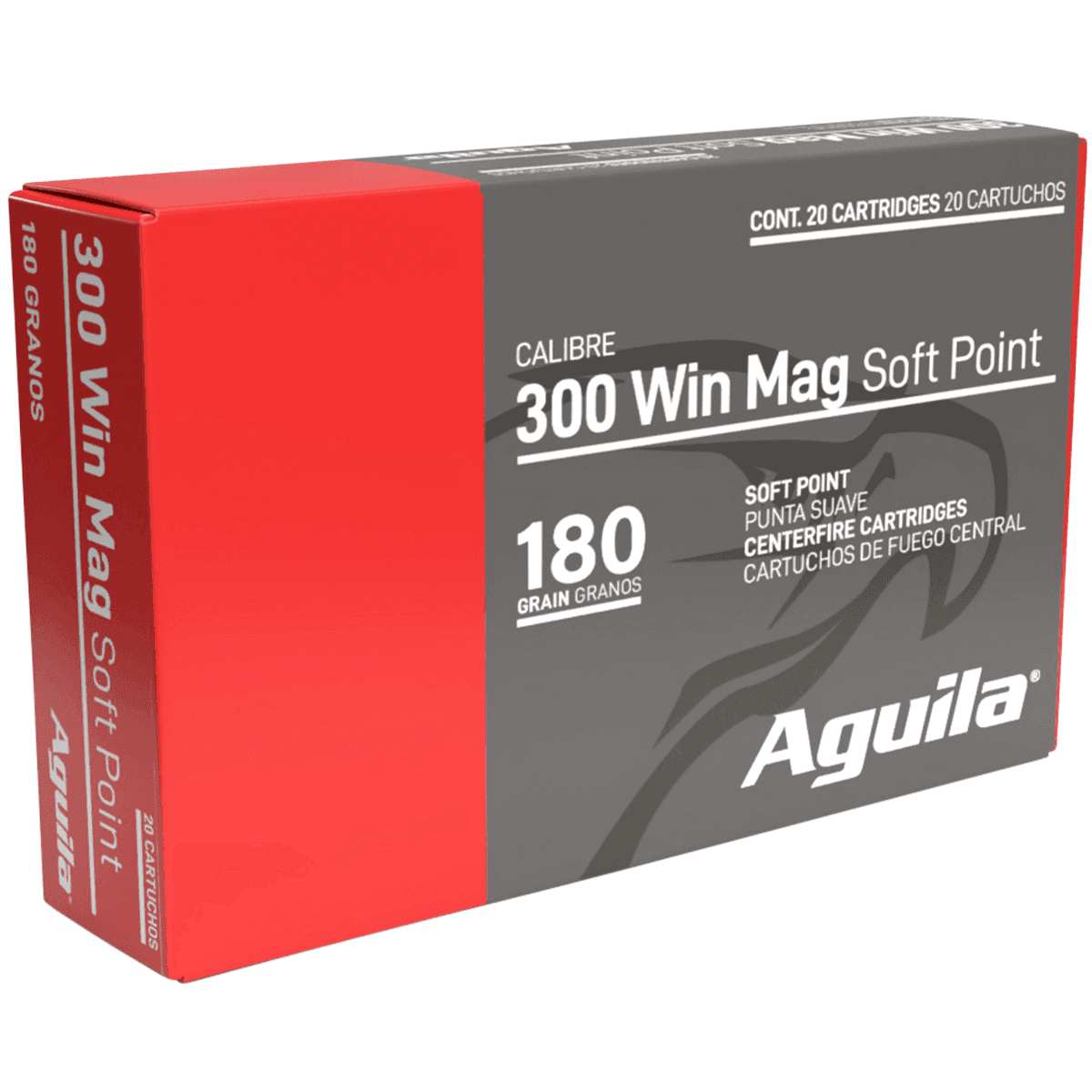 Aguila 300 Win Mag 180 gr Soft Point InterLock Boat Tail Soft Point 20 Per Box Aguila 300 Win Mag 180 gr Soft Point InterLock Boat Tail Soft Point 20 Per Box