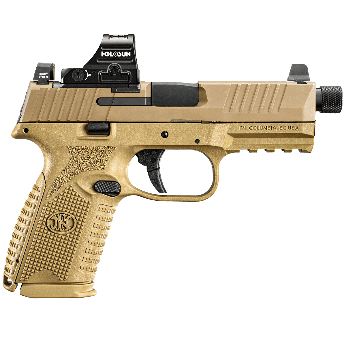FN 509MT 9mm w/Holosun 407C Red Dot FDE Semi Automatic Handgun FN 509MT 9mm w/Holosun 407C Red Dot FDE Semi Automatic Handgun