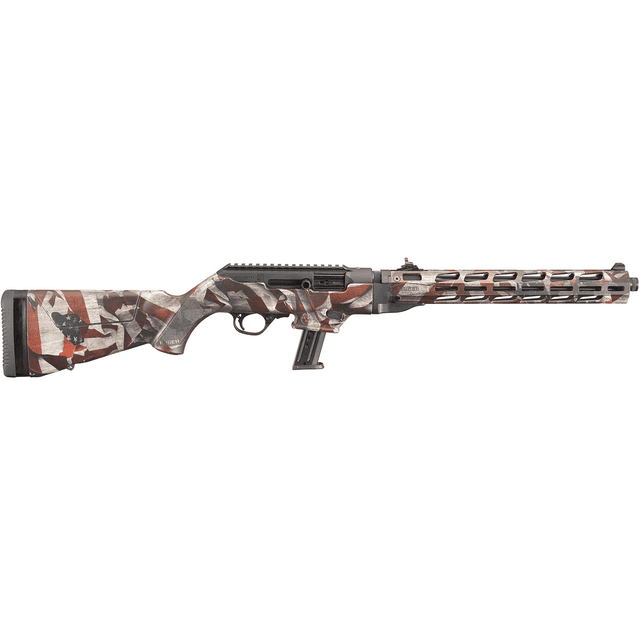 Ruger 19121 PC Carbine 9mm Semi Automatic Rifle American Flag Cerakote Ruger 19121 PC Carbine 9mm Semi Automatic Rifle American Flag Cerakote