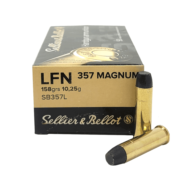 Sellier & Bellot 357 Mag 158 gr Lead Flat Nose 50rd SB357L Sellier & Bellot 357 Mag 158 gr Lead Flat Nose 50rd SB357L