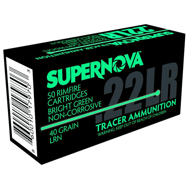 Piney Mountain Ammunition Green Tracer Non Corrosive 22 LR 40 gr Lead Round Nose 50 Per Box Piney Mountain Ammunition Green Tracer Non Corrosive 22 LR 40 gr Lead Round Nose 50 Per Box