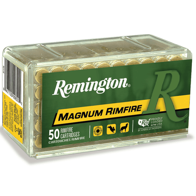 Remington Ammunition 20025 Magnum Rimfire 17 HMR 20 gr Jacketed Soft Point 50 Per Box Remington Ammunition 20025 Magnum Rimfire 17 HMR 20 gr Jacketed Soft Point 50 Per Box
