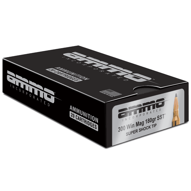 Ammo Inc Signature 300 Win Mag Super Shock Tip 180 grain, 20 Per Box - 300WM180SSTA20 Ammo Inc Signature 300 Win Mag Super Shock Tip 180 grain, 20 Per Box - 300WM180SSTA20