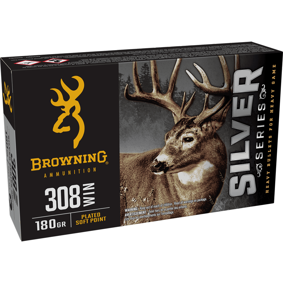 Browning Ammo Silver 308 Win 180 gr 20 Per Box Browning Ammo Silver 308 Win 180 gr 20 Per Box