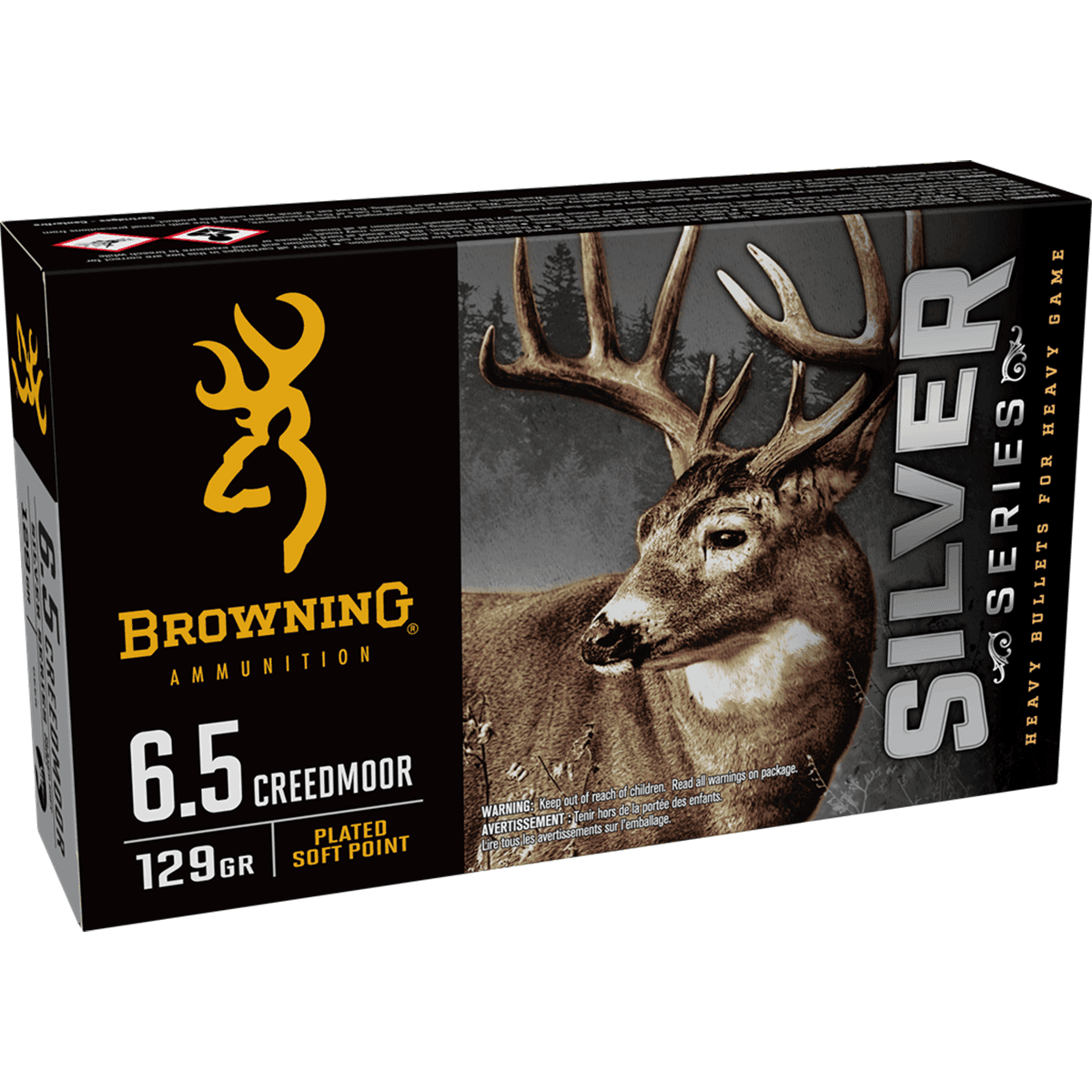 Browning Ammo Silver 6.5 Creedmoor 129 gr 20 Per Box Browning Ammo Silver 6.5 Creedmoor 129 gr 20 Per Box