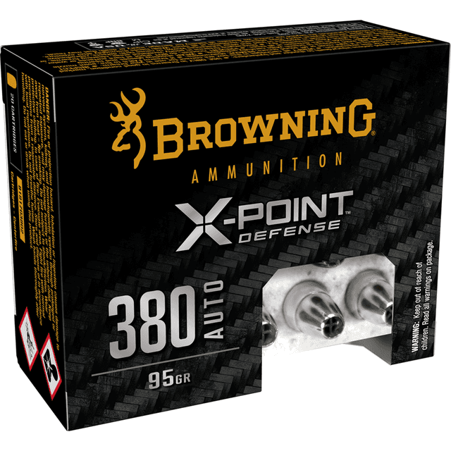 Browning Ammo X-Point 380 ACP 95 gr 20 Per Box Browning Ammo X-Point 380 ACP 95 gr 20 Per Box