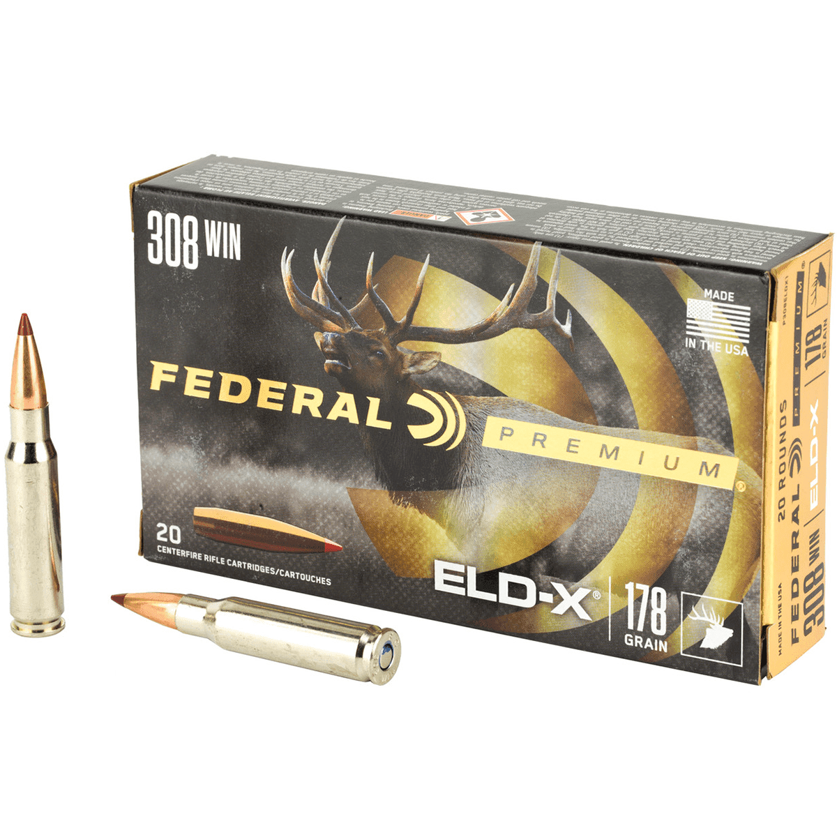 Federal Premium ELD-X 308 Win 178 gr Extremely Low Drag eXpanding 20 Per Box Federal Premium ELD-X 308 Win 178 gr Extremely Low Drag eXpanding 20 Per Box