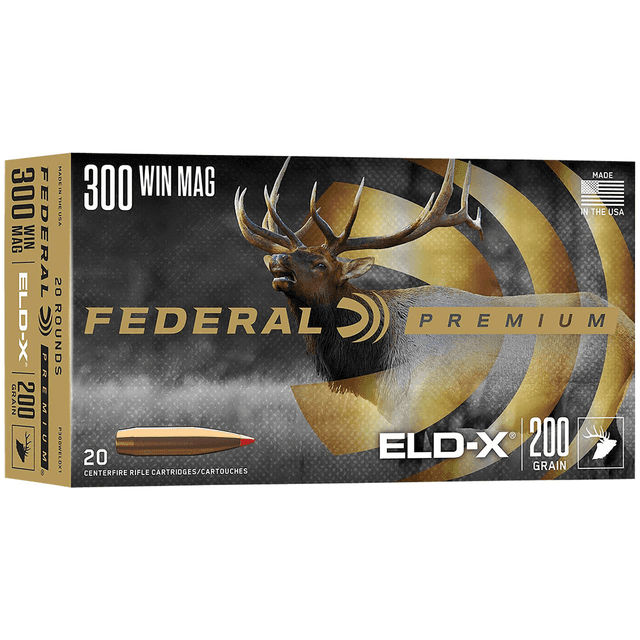 Federal Premium ELD-X 300 Win Mag 200 gr Extremely Low Drag eXpanding 20 Per Box Federal Premium ELD-X 300 Win Mag 200 gr Extremely Low Drag eXpanding 20 Per Box
