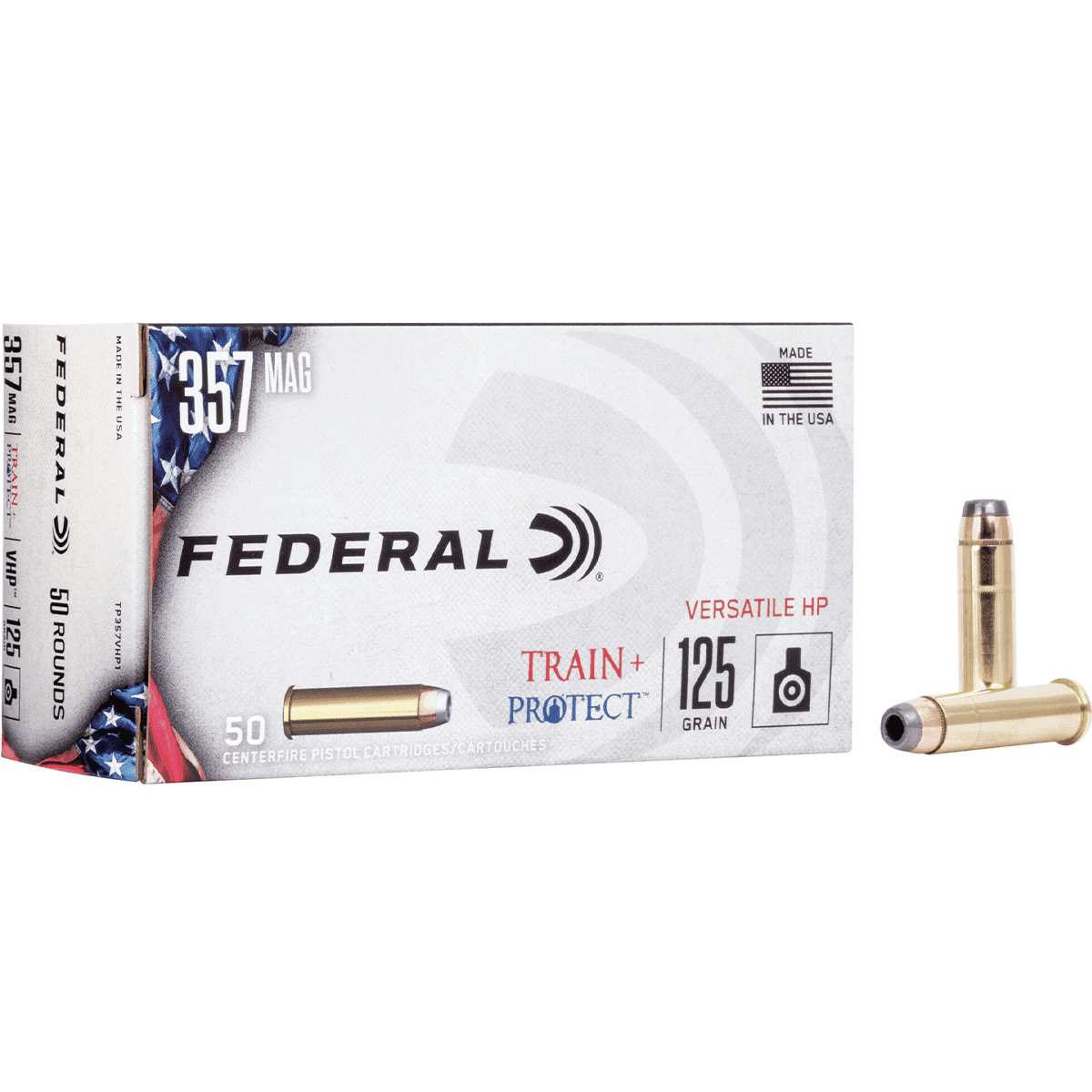 Federal Train + Protect 357 Mag 125 gr Versatile Hollow Point 50 Per Box/ Federal Train + Protect 357 Mag 125 gr Versatile Hollow Point 50 Per Box/