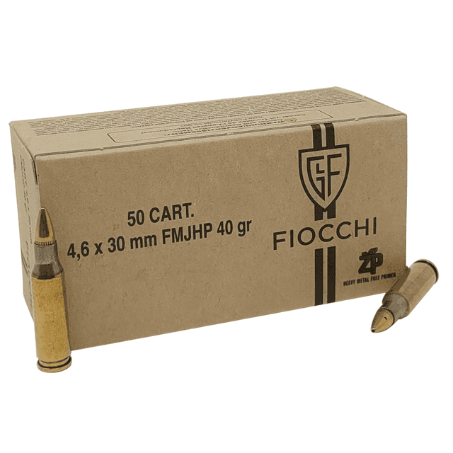 Fiocchi 46EXC H&K 4.6x30mm H&K 40 gr Jacket Hollow Point 100 Per Box Fiocchi 46EXC H&K 4.6x30mm H&K 40 gr Jacket Hollow Point 100 Per Box