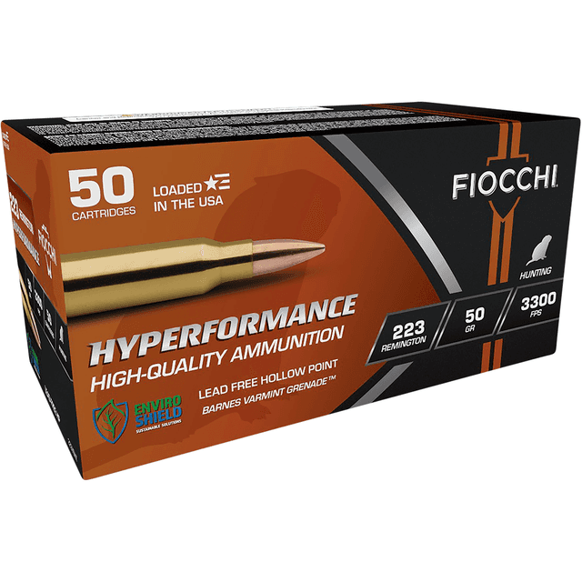Fiocchi Hyperformance 223 Rem 50 gr Barnes Varmint Grenade 50 Per Box Fiocchi Hyperformance 223 Rem 50 gr Barnes Varmint Grenade 50 Per Box