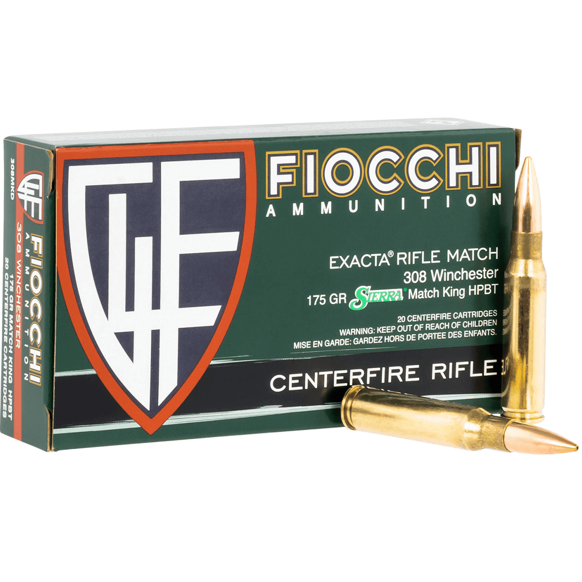 Fiocchi Hyperformance Compete 308 Win 175 gr Sierra MatchKing BTHP 20 Per Box Fiocchi Hyperformance Compete 308 Win 175 gr Sierra MatchKing BTHP 20 Per Box