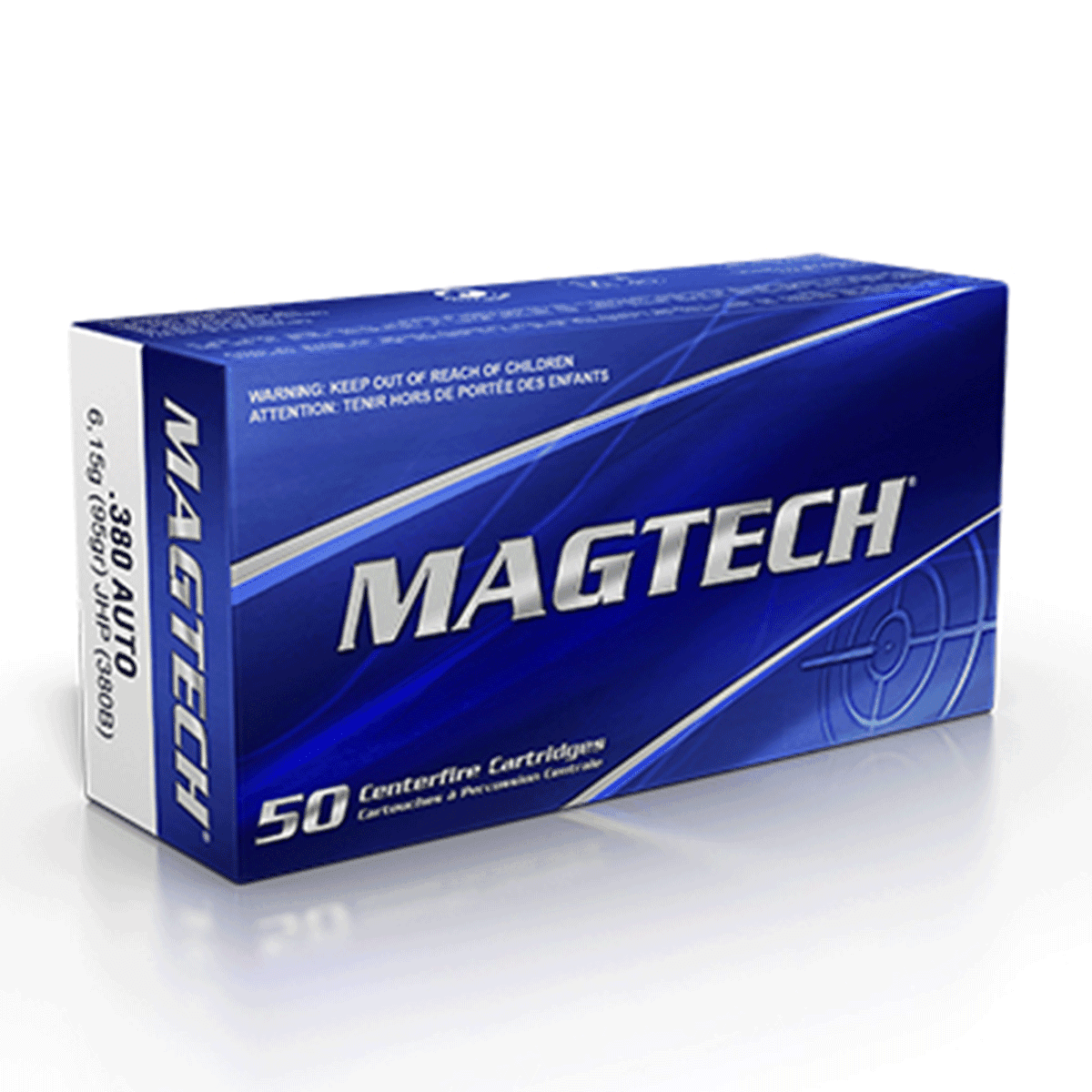 Magtech 380 ACP 95 gr Jacket Hollow Point 50rd Magtech 380 ACP 95 gr Jacket Hollow Point 50rd