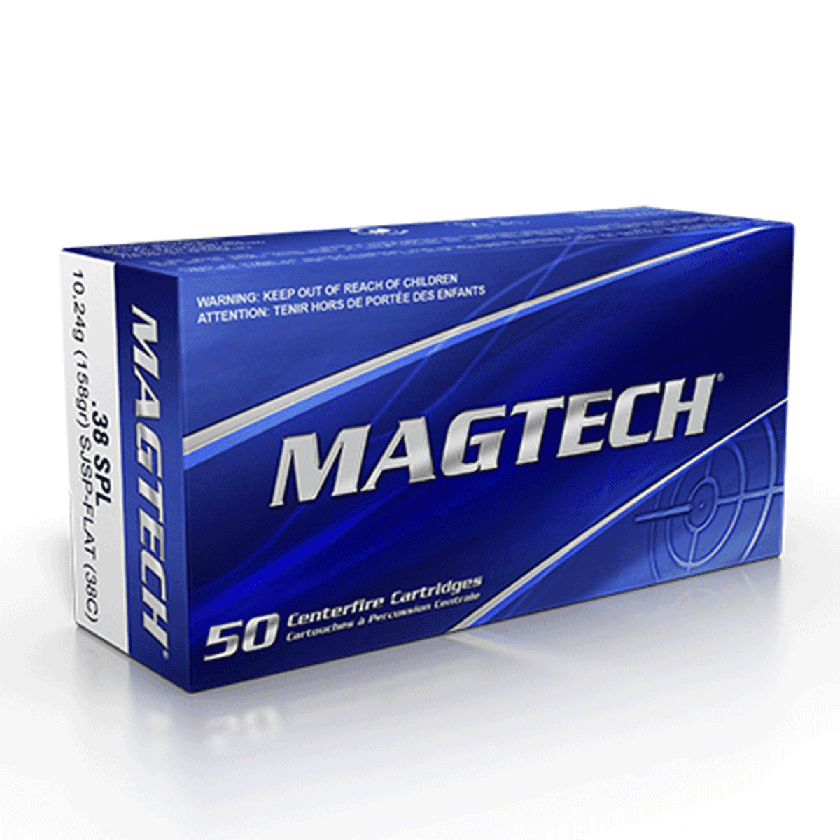 Magtech 38 Special 158 gr Semi Jacketed Soft Point Flat 50rd Magtech 38 Special 158 gr Semi Jacketed Soft Point Flat 50rd