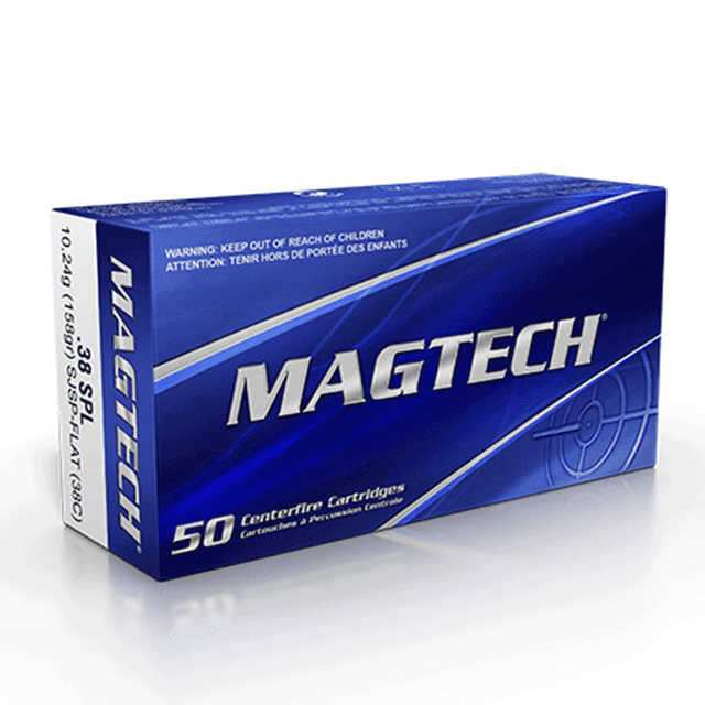 Magtech 38 Special 158 gr Semi Jacketed Soft Point Flat 50rd Magtech 38 Special 158 gr Semi Jacketed Soft Point Flat 50rd