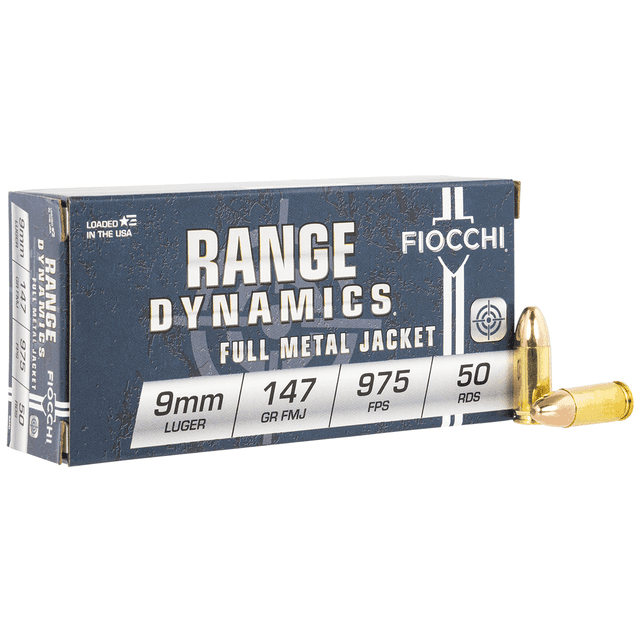 Fiocchi 9APD Range Dynamics 9mm Luger 147 gr Full Metal Jacket 50 Per Box Fiocchi 9APD Range Dynamics 9mm Luger 147 gr Full Metal Jacket 50 Per Box
