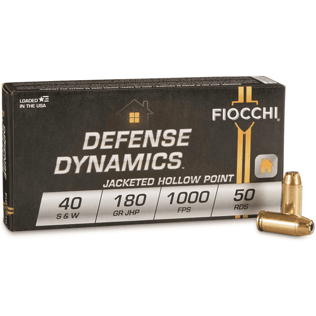Fiocchi 40SWE Defense Dynamics 40 S&W 180 gr Jacketed Hollow Point 50 Per Box Fiocchi 40SWE Defense Dynamics 40 S&W 180 gr Jacketed Hollow Point 50 Per Box