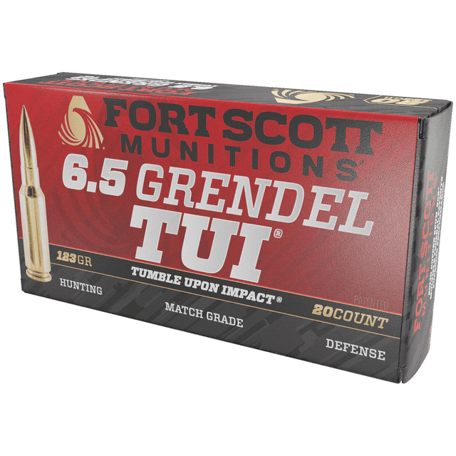 Fort Scott Munitions 65GR123SCV2 Tumble Upon Impact (TUI) Rifle 6.5 Grendel 123 gr Solid Copper Spun 20 Per Box Fort Scott Munitions 65GR123SCV2 Tumble Upon Impact (TUI) Rifle 6.5 Grendel 123 gr Solid Copper Spun 20 Per Box